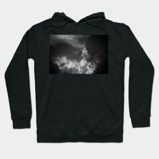 Clouds 6 In Black and White Hoodie